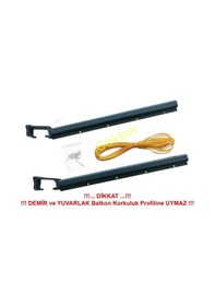 Resim Balkon Çamaşır Kurutma Askısı Alm. Küpeşte Askılığı Kare 80 30 Antrasit 