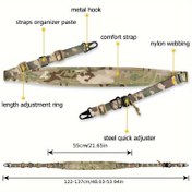 Resim Av ve Dış Mekan için Çok Fonksiyonlu Çift Noktalı Kayış Taktiksel Naylon Kemer Omuz Koruyucu Tutma Kılıfı ile Boyun Askısı 