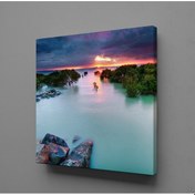 Resim Mavinin Büyüsü Kanvas Tablo 170x170cm 