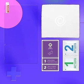 Resim Oniverse Switch 2 için kırılmaz cam – 9H sertleştirilmiş camdan ekran koruyucu, ultra ince, ter ve parmak izine dayanıklı, Nintendo Switch 2 ile uyumlu – Temizleme seti dahil 