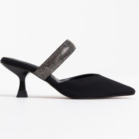 Resim kocadal Nina Topuklu Siyah Kadın Terlik 