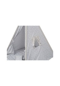 Resim Exorbaby Xl Büyük Boy Ahşap Ve Pamuklu Oyun Çadırı , Oyun Evi Gri 