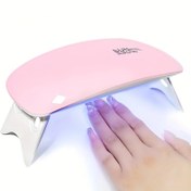 Resim Taşınabilir Mini Tırnak Kurutma Lambası - USB ile Çalışan, Katlanabilir Tasarım ve 6 UV/LED Boncuk ile Hızlı Jel Oje Kurutma - Eller & Ayak Bakımı için İdeal 