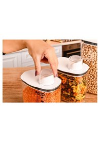 Resim 3 Lü Çok Amaçlı Erzak Kabı 1300 Ml. Siyah 