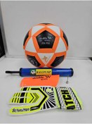 Resim admay FUTBOL TOPU,POMPA, TEKMELİK VE KALECİ ELDİVENİ SET HALİNDE 