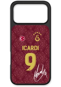 Resim Galatasaray Mauro Icardi 3. Forma İmzalı Cam Telefon Kılıfı - iPhone 17 Pro 