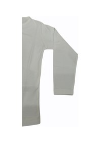 Resim Özdemirli Bebe Basic Düz Bisiklet Yaka Uzun Kollu Likralı Badi Sweat T-shirt Krem 
