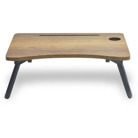 Resim Pafu Katlanabilir Doğal Ahşap Laptop Sehpası 