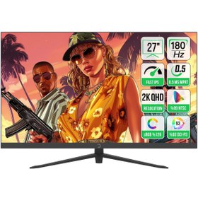 Resim Game Power 27" Sonic T80 Flat Fast IPS 180HZ 0.5Ms QHD 2K Gaming Monitör (Sıfır Ölü Piksel Garantili) 