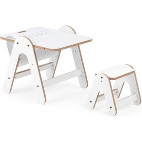 Resim Massam Beyaz Mdf Aktivite Masası Ahşap - Beyaz 