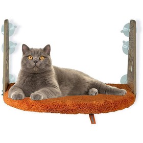 Resim Pugalo Turuncu Kedi Cam Yatağı (PUGALO.00325) 