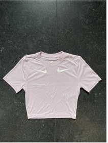 Resim Nike Crop Swossh Tee Pembe Kadın Tshırt Dv6124-695 