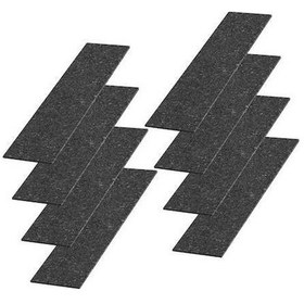 Resim Pazly Suntek Siyah Mat Kılcal Bahçe Şeridi, 8 Adet 45x9 Cm Bs 