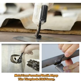 Resim Güçlü Çelik Epoksi Yapıştırıcı 6 ml Metal Plastik Seramik Cam Çelik Yalıtım Onarma Doldurma 1 Adet 