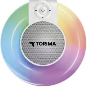 Resim Torima D65 Beyaz Rgb Işıklı Kablosuz Bluetooth Hoparlör 