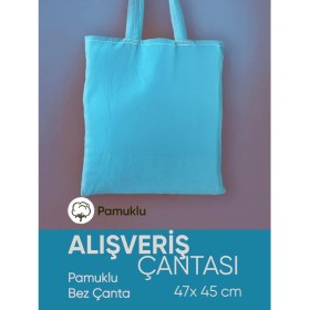 Resim Alışveriş Çantası Pazar Çantası Pamuklu Bez Çanta 