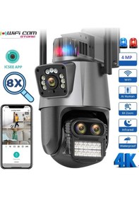 Resim 3 Kameralı Zoomlu İcsee Xmeye 4mp Ptz Akıllı Kamera 