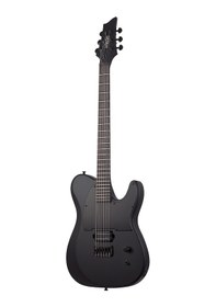 Resim Schecter Pt Black Ops Elektro Gitar Satin Black Open Pore 