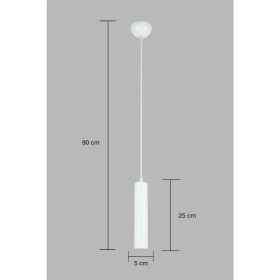 Resim Bozyaka Aydınlatma Serena Dekoratif Metal Beyaz Tavan Sarkıt Tekli Modern Iç Mekan 