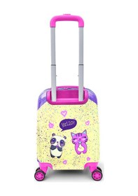 Resim Coral High Kids Mor Pembe Anime Kız Desenli Çocuk Valizi 16705 