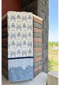 Resim Çift Kişilik Çok Amaçlı Pike, Yazlık Pike, Desenli Pike, Yatak Örtüsü 195x220cm Mavi 