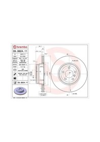 Resim Bmw X6 35d Arka Fren Diski 2008-2012 Brembo 09992411 2adettir 