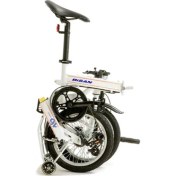 Resim Bisan Fx 3800 Katlanır Bisiklet 28 cm V Fren 16 Jant 3 Vites Beyaz Turuncu 