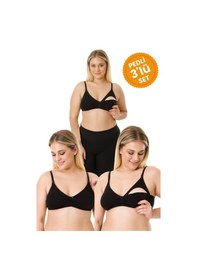 Resim Parlingerie 3'lü Çıkarılabilir Pedli Emzirme Sütyeni 
