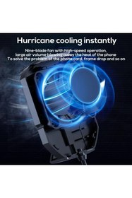 Resim CROW'S TECH Cooler Hava Soğutmalı Cep Telefon Soğutma Fanı Gaming Güçlü Soğutucu 