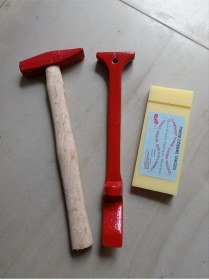 Resim Laminant Parke Pro Usta Seti 2 17cm Kestamid Döşeme Çakma Takoz 500gr Çekiç Ve 3 32cm Çektirme Demir 