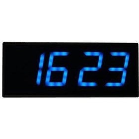 Resim Wifi Senkronize Dijital Led Saat Derece, Turkuaz Led, 15x37 Cm Turkuaz 