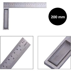 Resim Marangoz Mimar Çok Açılı Gönye Cetvel Geometri Alüminyum Ölçüm Çizim Cetveli Gönye 