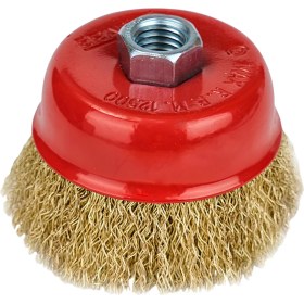 Resim Fixonic Eratool ERA10038 65MM Saçaklı Çanak Fırça Sarı Telli 