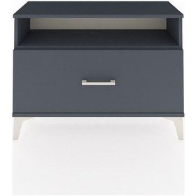 Resim Arges Şifonyer Tek Raflı Tek Çekmeceli 88x30x64 Antrasit-antrasit Antrasit 