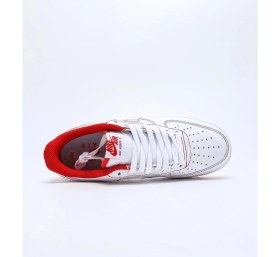 Resim Nike Air Force 1 '07 Low White/red Sneaker | Unisex 
