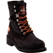 Resim Harley Davidson New Worker Hakiki Deri Kadın Bot 
