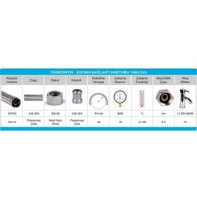 Resim Çelik Fleks Bağlantı Hortumu Ekstra 1/2E-3/4 40 cm 