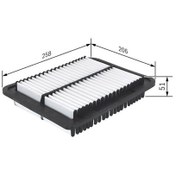 Resim BOSCH F026400210 HAVA FİLTRESİ 