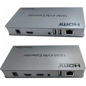 Resim Leonpro HDMI 150M Kvm Extender Alıcı Verici Receiver Transmitter Kvm Extender 