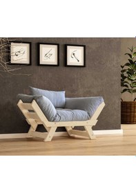 Resim Woodesk Adalar Masif Natural-gri Renk Berjer Cpt8143-140 Gri 