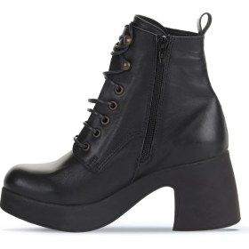 Resim Bueno Shoes Siyah Deri Kadın Topuklu Bot 01WZ7001 01WZ7001 
