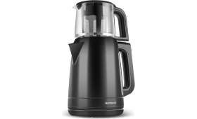 Resim Plastik Çay Makinesi Siyah 1756H, Pratik ve Şık Çay Demleme Cihazı 