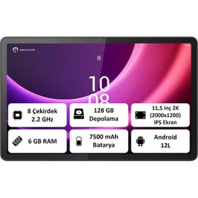 Resim Lenovo Tab P11 2ND Gen ZABF0302TR 6 GB 128 GB 11.5" 2K Tablet 