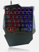 Resim Hk Tech G7 Rgb Tek El 35 Tuşlu Kablolu Oyun Klavyesi 