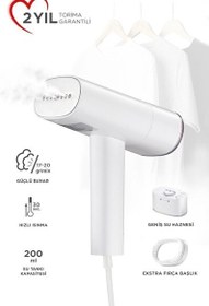 Resim KG3112 Beyaz Taşınabilir Buharlı Dikey Ütü 1200W 