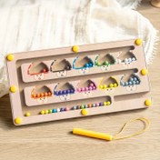 Resim Çocuklar için Puzzle Taşınabilir Seyahat Gül Mantar Manyetik Labirent Erkek ve Kadın Doğum Günü Hediyeleri Sayı Hesaplama Renk Eşleştirme Bilişsel Oyuncaklar 