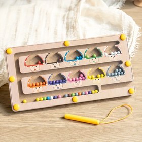 Resim Çocuklar için Puzzle Taşınabilir Seyahat Gül Mantar Manyetik Labirent Erkek ve Kadın Doğum Günü Hediyeleri Sayı Hesaplama Renk Eşleştirme Bilişsel Oyuncaklar 