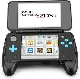 Resim TNP New Nintendo 2DS XL Hand Grip Â– Protective Cover Skin Rubber Controller Grip Case Ergonomic Comfort Anti Slip Handle Console Grip with Kick-Stand for New Nintendo 2DS XL LL 2017 Model 