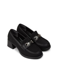 Resim Deery Kadın Siyah Topuklu Loafer Ayakkabı - K1463zsyhc01 Siyah 