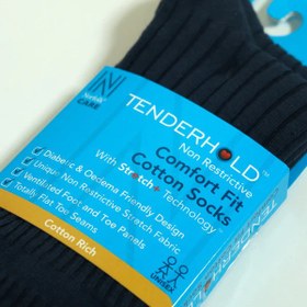 Resim JOSEPH Comfort Fit Tenderhold Pamuklu Diyabet Çorabı 2'li Paket Denim Mavi - 39/42 